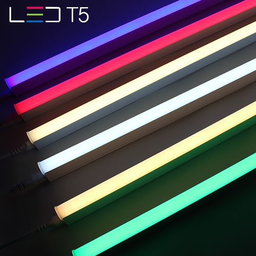 LED T5 간접조명 5W/10W/15W/20W 6색상 무드등 슬림 형광등