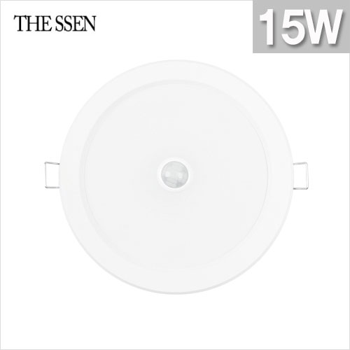국내산 LED 에코 6인치 센서매입등 15W 플리커프리 /THE SSEN