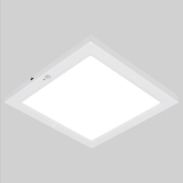 LED 엣지 사각 센서등 8인치 20W 주광색 무타공 플리커프리