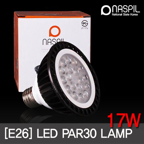 LED전구 PAR30 17W(렌즈형) E26 2색상) KS /NASPIL