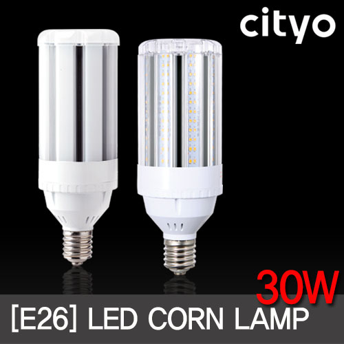 씨티 LED콘램프 30W E26 투명/불투명