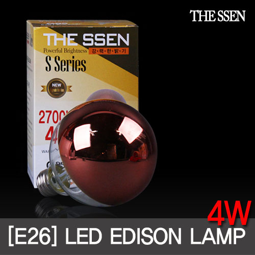 THE SSEN LED에디슨전구 로즈골드 4W (G95)