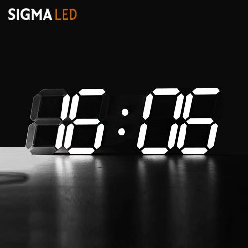시그마 LED벽시계 화이트 소형