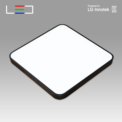 이지라이팅 LED방등 심플 블랙 50W 국산 LG칩 플리커프리