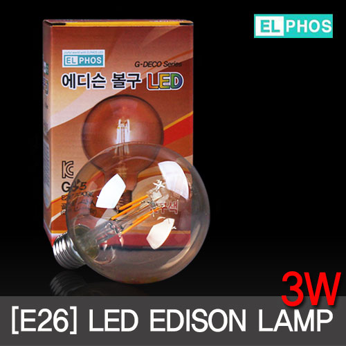 엘포스 LED에디슨 3W (G95)