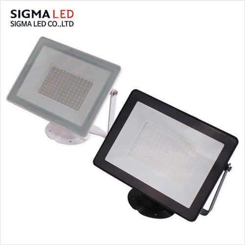 시그마 LED투광기 105W 블랙/화이트 주광색 IP65 KS