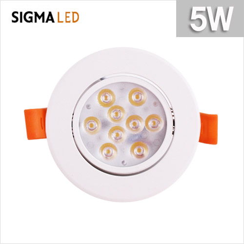 시그마 LED MR16 일체형 5W 화이트 주광색 매입등
