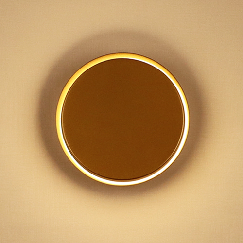 LED 에코 폴링 원형 벽등 8W 골드 전구색 KS 플리커프리