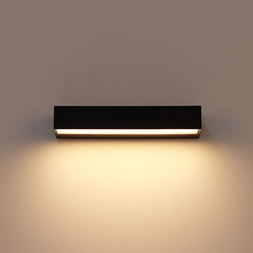 LED 에코 뮤멜 벽등 블랙 10W 전구색 KS 플리커프리